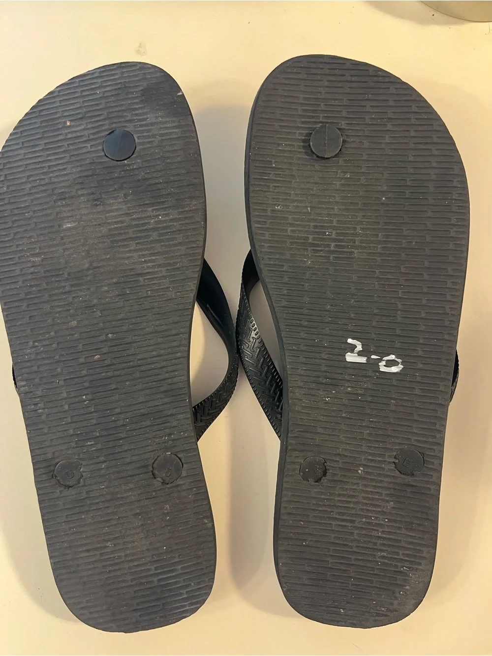 Havaianas Men's Black Flip Flops - Classic Rubber Thong Sandals Sz 8m 10w nwot